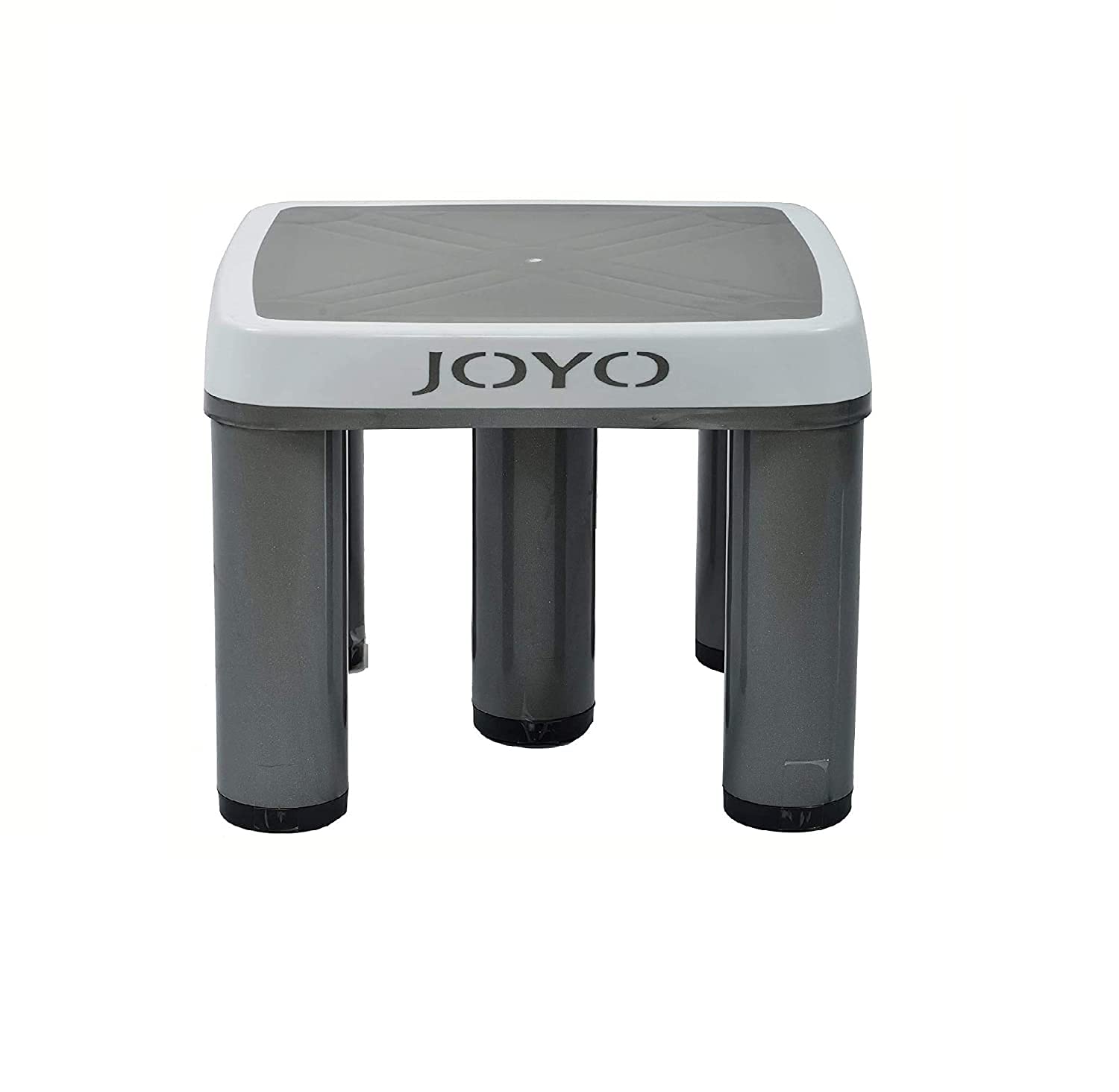 Shrey & Sank Joyo Classic Design Unbreakable Bathroom Stool - Strong, Sturdy, Reliable Tuff Mini Stool for Home, Bathing Accessories (Medium, Grey) - Plastic, 35 Cm x 27 Cm