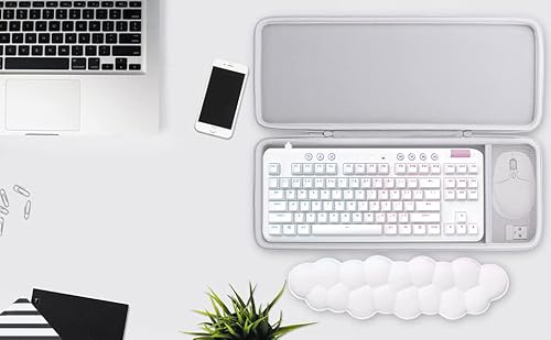 co2CREA Duro Viajar Caja Estuche Funda para Logitech G G713 G715 Teclado(Se Puede almacenar ratón inalámbrico Logitech G705) (Solo Caja, no Contiene Juego de Teclado/ratón) - imagen 8