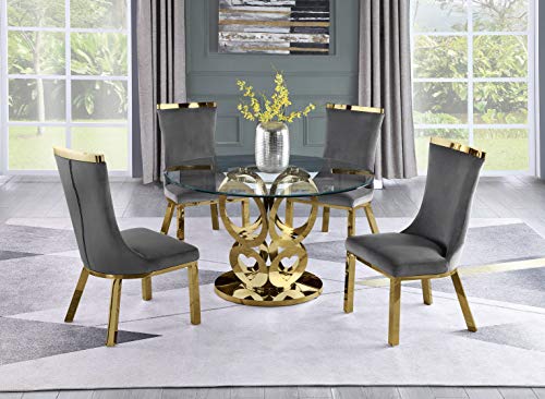 Get The Eleanor Antique White Round Solid Wood Top 5 Piece Dining Set Panel Back By Inspire Q Classic From Overstock Com Now Accuweather Shop