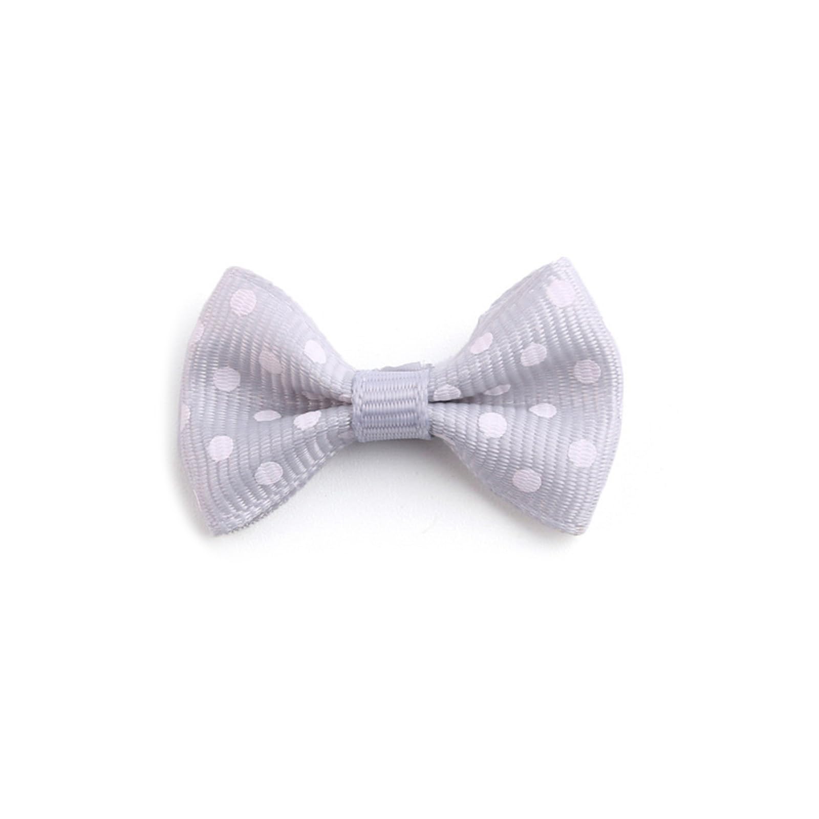 Tsophreniq 500Pcs Colorful Dot Bowknot for Making Hair Pin Hair Bow, Grosgrain Ribbon Bow Embellishments for Wrap Embellishments