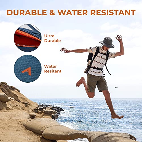 Allett Trifold Wallet, Indigo Blue | Nylon, Rfid Blocking | Slim, Minimalist, Water Resistant, Thin, Front Pocket | Holds 2-12 Cards, Flat Bills, Receipts & Coins | For Men & Women #TOP6