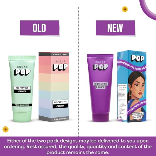 SUGAR POP Perfecting Primer - Infused with Vitamin E l Blurs Pores, Wrinkles & Fine Lines, Hydrating, Lightweight, Gel-Based Matte Finish Formula to keep Makeup Intact l Face... - Image 5