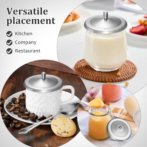 Couvercle de tasse en acier inoxydable de 9,4 cm DOITOOL design - 7