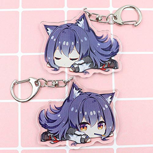Preisvergleich Produktbild ruggito Anime Arknights Charaktere Anhänger Puppe Acryl Schlüsselbund Cartoon Schlüsselringe Anime Fans Geschenk(Style 11)