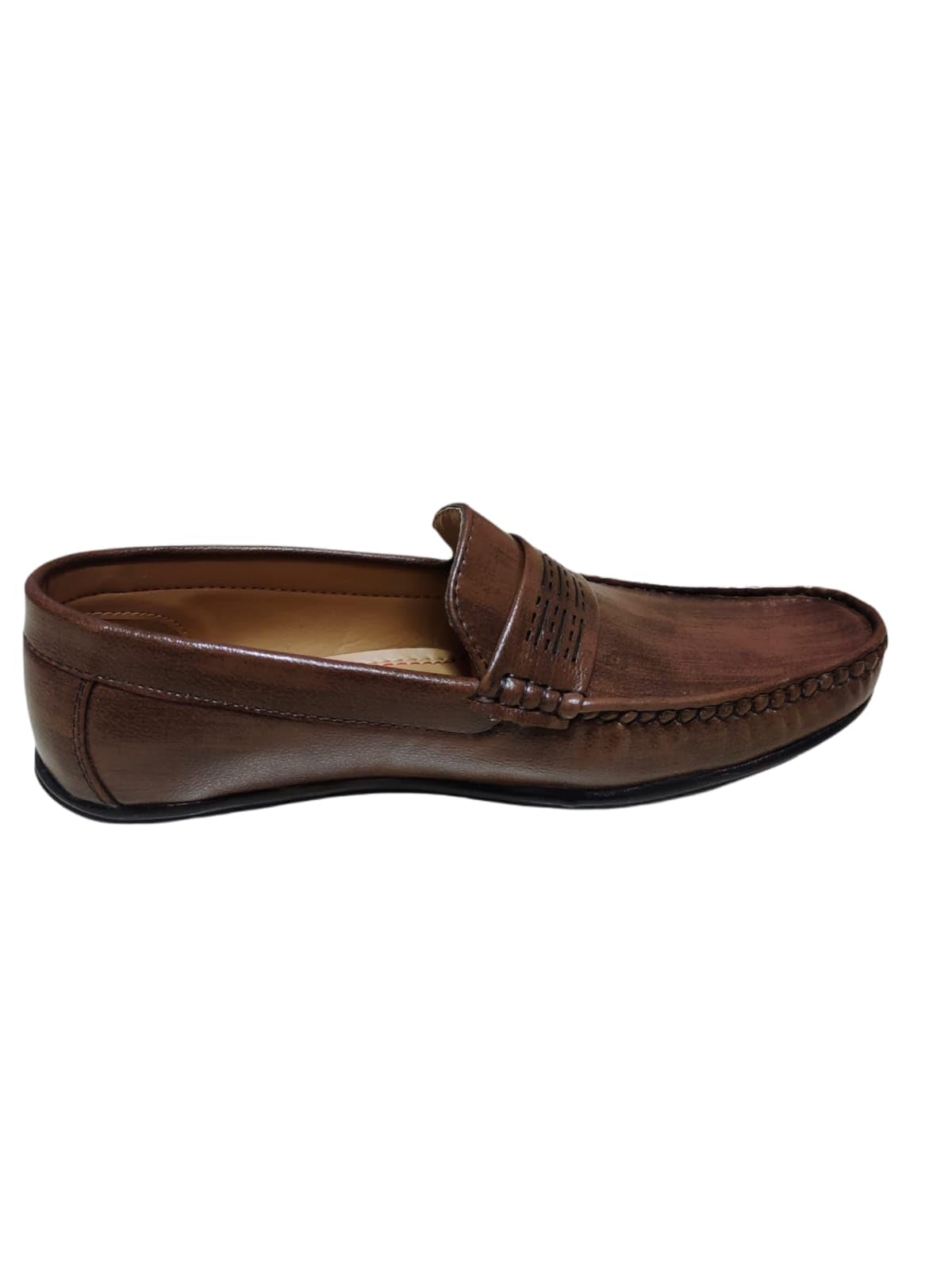 Aayushman Formal Shoes for Men | Stylish Without Lace-Up Office Shoes | Comfortable & Durable Business Shoes | Classic Black/Brown Formal Footwear for Men with Cushioned Insole-image-39