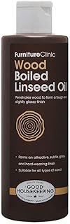 Furniture Clinic Boiled Linseed Oil for Wood | Wood Furniture Polish | Restore a Finish on Indoor & Outdoor Wood 8.5oz