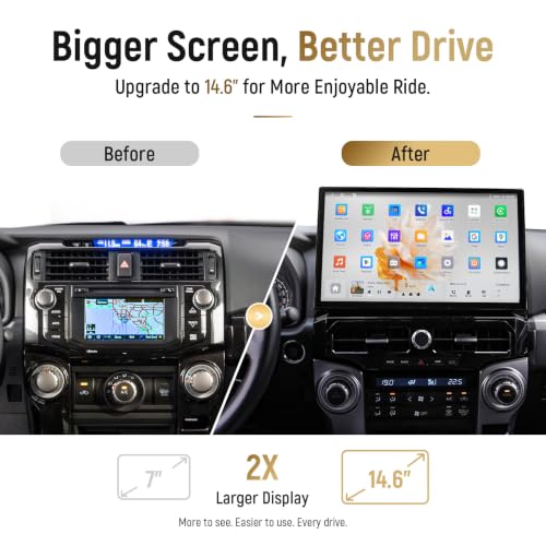 Firstnav 14.6" Android Stereo for Toyota 4Runner 2010-2023 - image 3