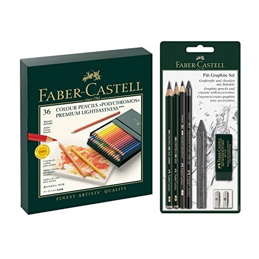 Faber-Castell 110092 – Lápices de colores Set de 36 Polychromos Atelier Box