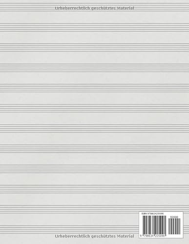 Notenheft: Notenheft,notenblatt leer,notenheft blanko,Dickes Notenbuch - 100 Seiten - hohe Qualität