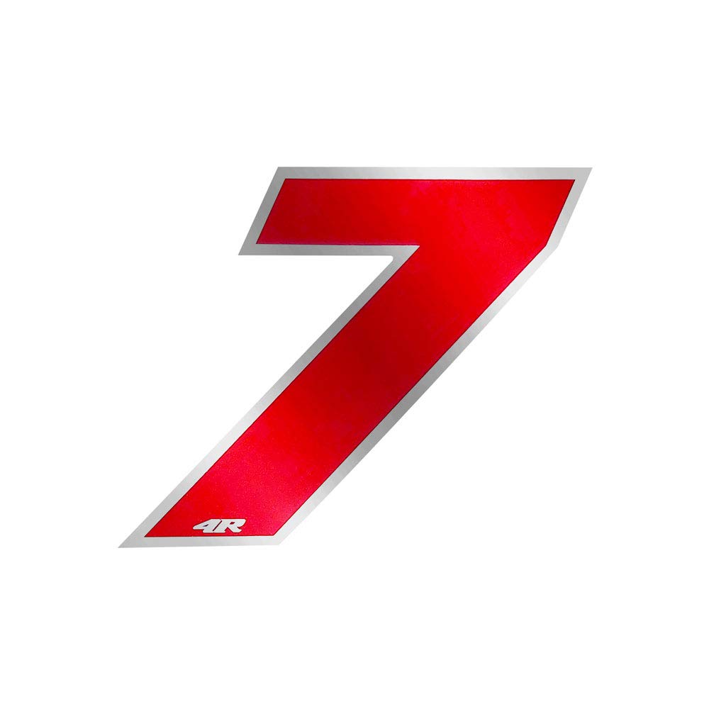 Quattroerre Racing Number 7 Anodized Small, Red