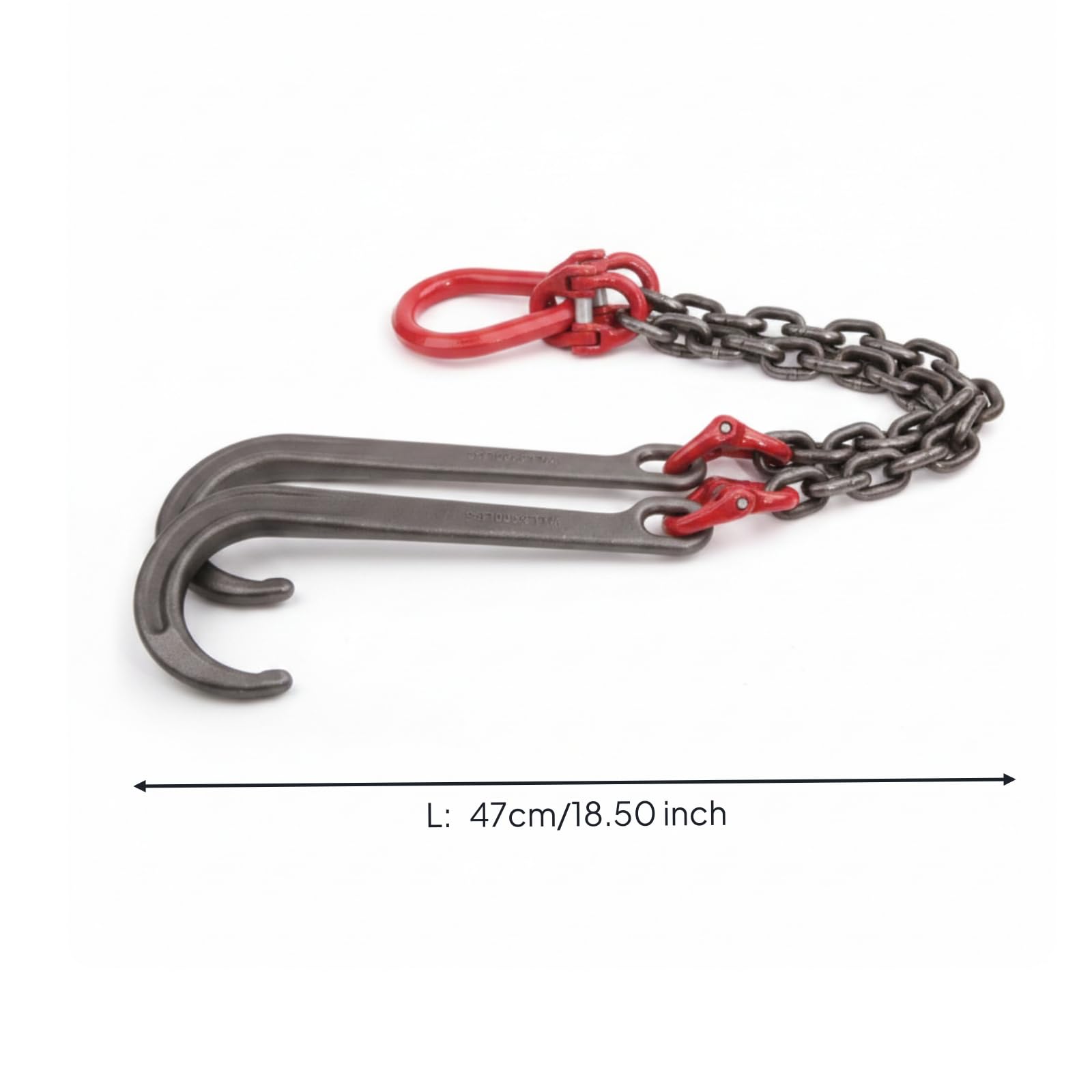 predolo 10 Mm Eslinga Cadena 2 Patas Eslinga con Ganchos Anilla Equipo Industrial