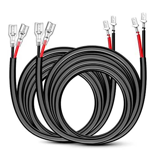 Image of Nilight 2 PCS 14 AWG 10 Feet Wiring Harness Extension Kit for LED Light Bar Pods Work Off Road Auxiliary Ditch A-Pillar Lights Driving Fog Boat Lighting