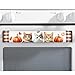 Collections Etc Harvest Cats 3-Piece Appliance Handle Cover Set