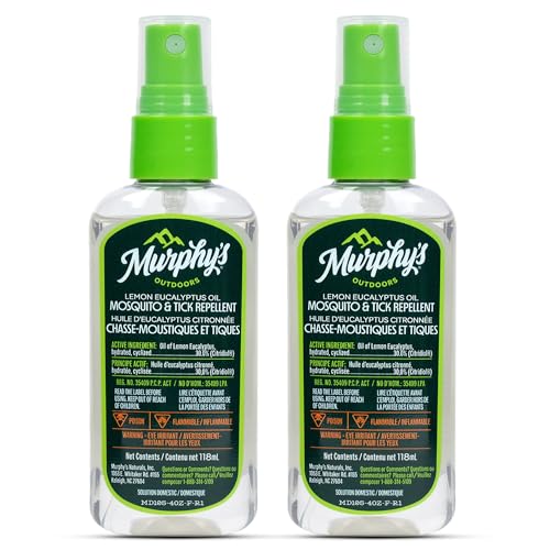Murphy's Outdoors Mosquito & Tick Bug Repellent Spray, Oil of Lemon Eucalyptus for Skin and Outdoor Gear, 118mL Pump, 2-Pack image 3