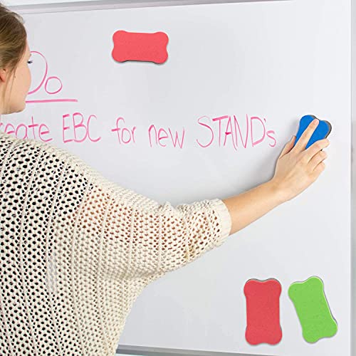 Smala 40 Pieces Magnetic Whiteboard Eraser Office Erasers Bone-Shaped Dry Erasers Fit For School, Home And Office #TOP1