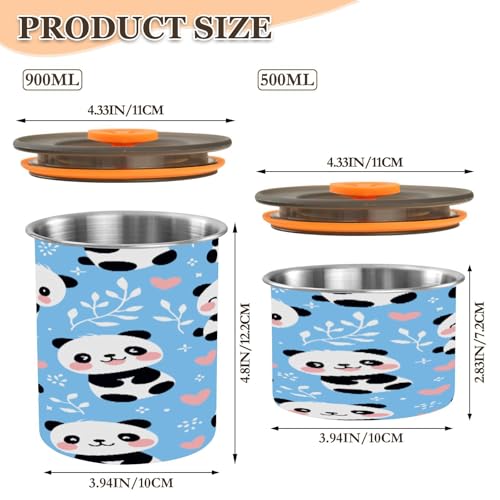 Recipiente de acero inoxidable para café 500 ml ATTX miniatura 2