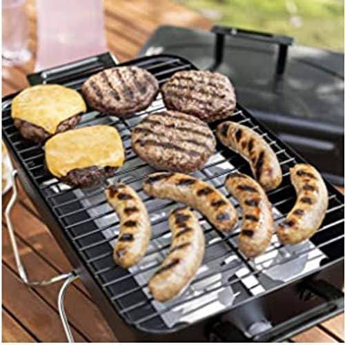 Miniatura 7 de Duke Grills Omaha Go Anywhere - Parrilla de gas portátil, mini parrilla de propano para camping, caravana, portón trasero, cocina 8 hamburguesas a