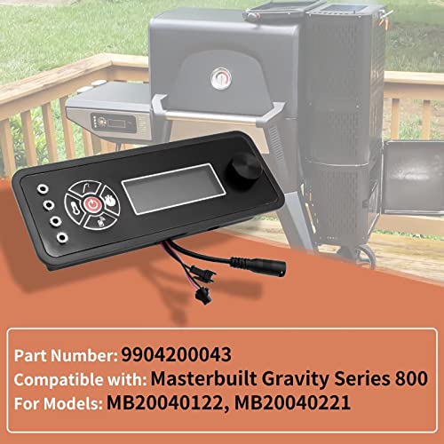 9904200043 Controller Compatible with Masterbuilt Gravity Series 800 Digital Charcoal Grill + Smokers, Digital Control Panel (Non-Wifi) for Model: MB20040122, MB20040221 Replacement Part - Thumbnail 6