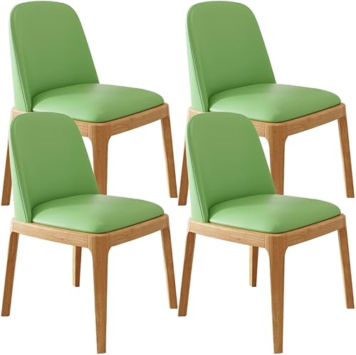 Miniatura 31 de YVYKFZD Juego de 2/4 sillas de comedor, sillas de comedor de madera, sillas de cocina tapizadas, silla de sala de estar sin brazos con respaldo