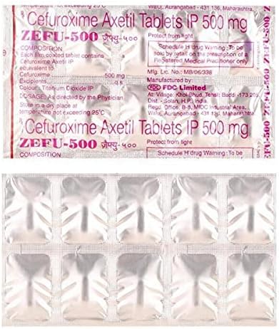 Zefu 500 mg - Strip of 10 Tablets