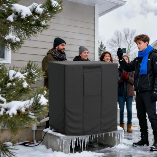 Housse de climatiseur extérieur imperméable et élastique pour protection d'unité - 5