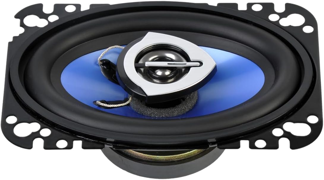 PY-AQ462C 4x6 Inch 100W 2-Way Car Coaxial Speakers Door/Shelf Pair Set