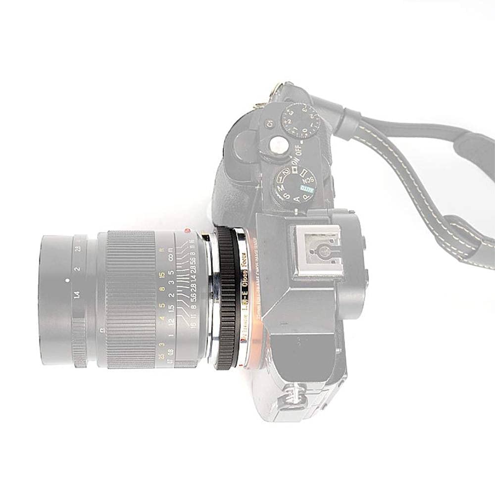 7artisans LM-E Bague d'adaptation pour Objectif Leica M vers Sony E pour Sony A7R A7RII A7RIII A7 A7II NEX-3 NEX-3N A6000 A6400 A6500