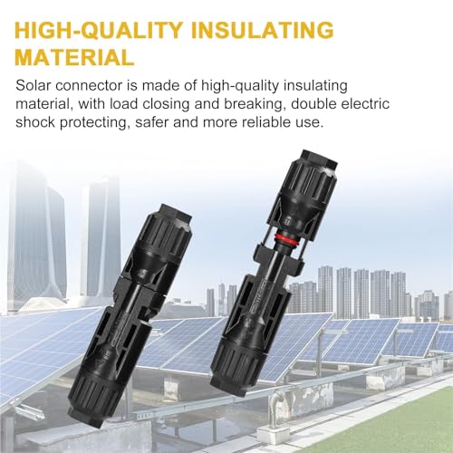 Conectores solares macho y hembra para paneles con compatibilidad de 2,5 a 6mm2 6