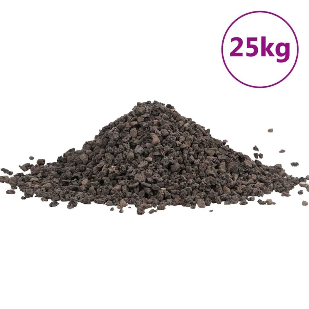 Homgoday Grava de basalto Negra 25 kg 5-8 mm