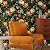 Fvlow Glowing Floral Peel and Stick Wallpaper Vintage Dark Green Wallpaper Vinyl Wrap Kitchen Worktop Covering Self Adhesive Thick Flowers Contact Paper for Cabinets Drawers Sticker Decor 17.4" x 394"