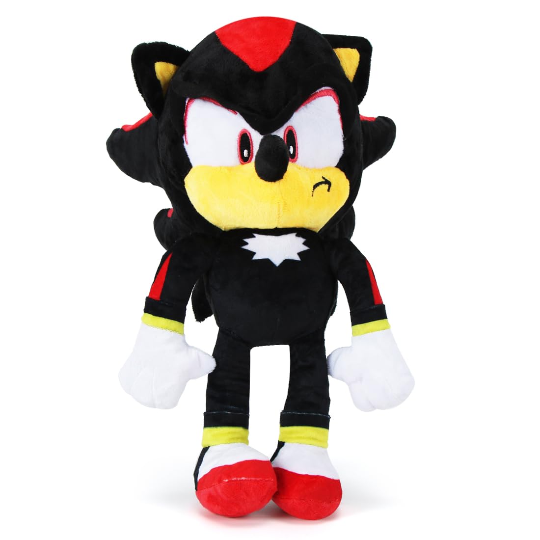 Tydeus Schwarz Plüschtier 30cm,Plüsch Spielzeug, Schwarz Kuscheltier Kinderpuppe,Plüschpuppe für Kindergeburtstag Weihnachten Geschenkidee