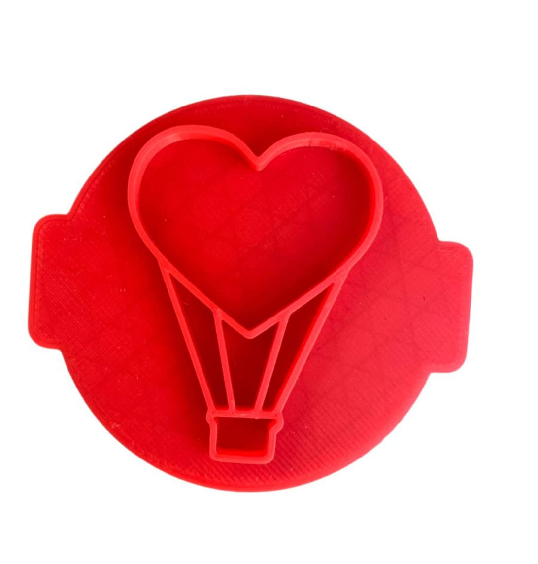 The Cookie Cutter Hub Love Heart Balloon Embosser No 11/Stamp for Cupcakes Fondant Icing Clay Cake Baking Decoration