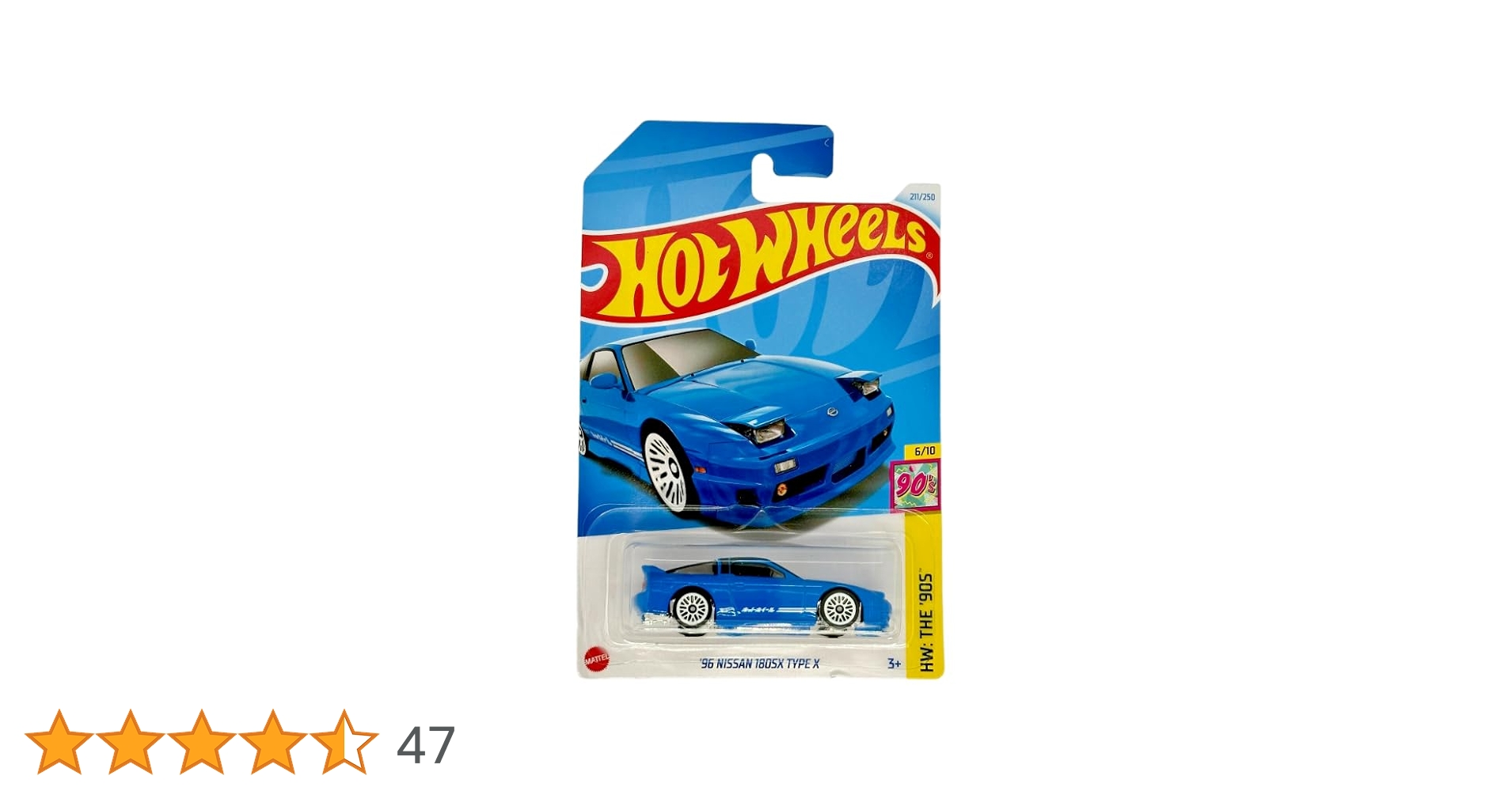 Amazon.co.jp: Hot Wheels 96 Nissan 180SX Type X (ブルー)、HW
