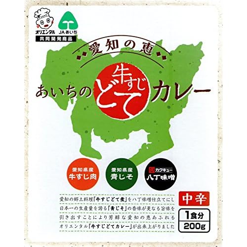 オリエンタル 愛知の恵 あいちの牛すじどてカレー 中辛