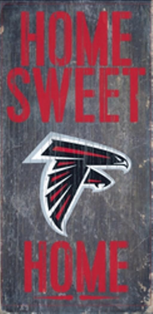 Atlanta Falcons Official NFL 14.5 inch x 9.5 inch Wood Sign Home Sweet Home by Fan Creations 048302-image-29