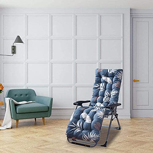 67 Inch Patio Lounge Chair Cushion, Indoor/Outdoor Floral Printed Lounger Cushions With Ties And Top Cover Non-Slip High Back Chair Cushions #TOP6