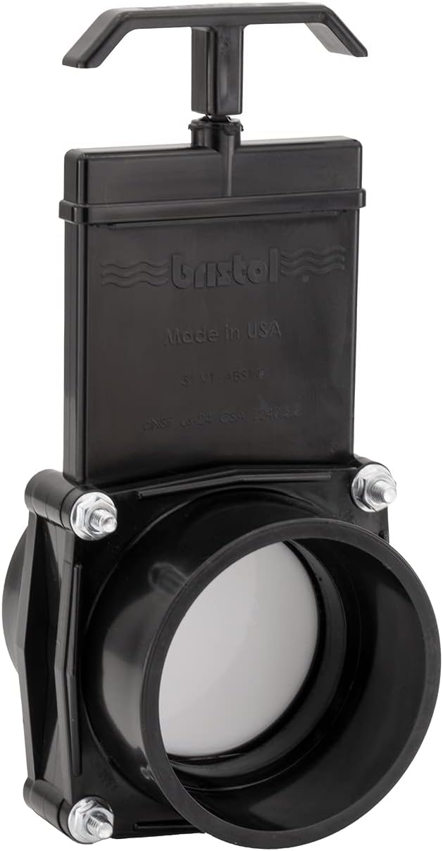 RecPro Lasalle Bristol 3" RV Waste Valve with Plastic Handle for RVs, Campers, and Trailers