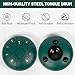 Amkoskr Rain Drum for Outside, 6 Inches 11 Notes Steel Tongue Drum C Major Steel Drum Instrument for Yoga, Meditation, Music Education, Gift