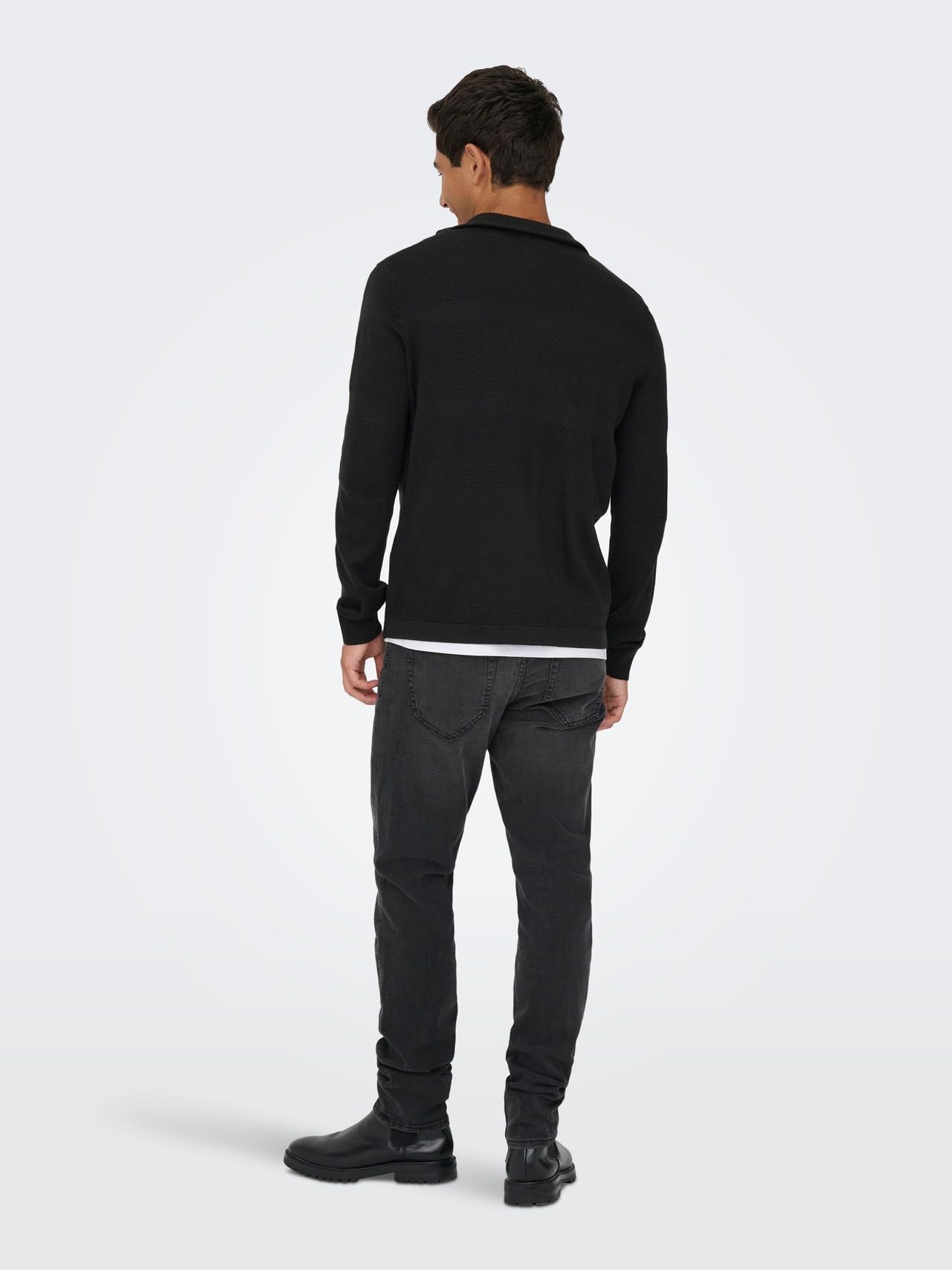 Only & Sons Onsmalik Reg-Cardigan con Cerniera a 12 Pin Uomo