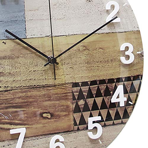 Fehun Wall Clocks,Battery Operated Non Ticking Nordic Creative Design 3D Digital Living Room Kid's Room Bedroom Convex Glass Wall Decor Clock #TOP3
