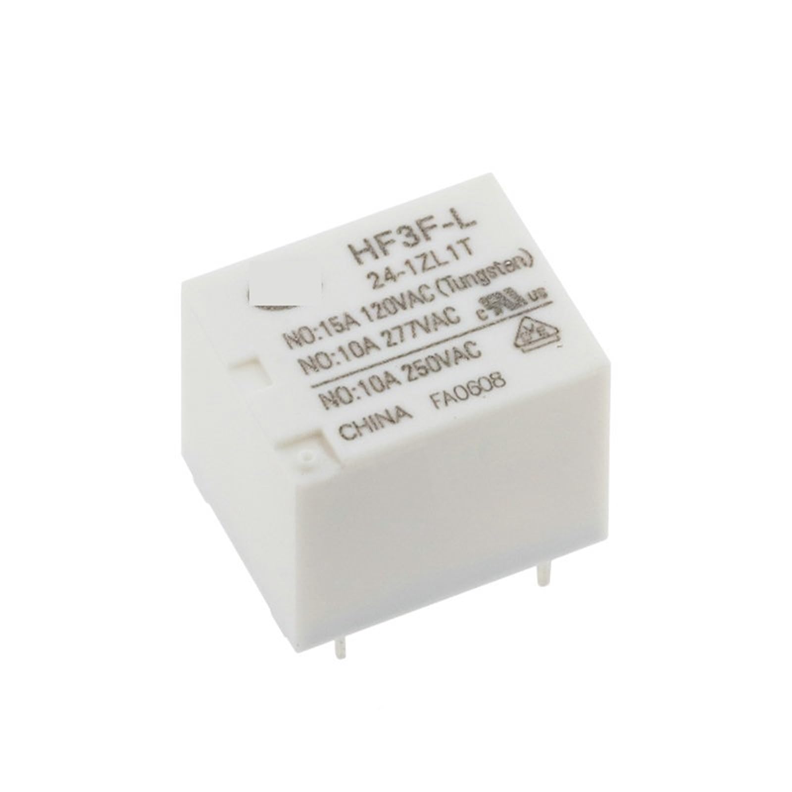 Relé HF3F-L-24-1ZL1T de 5 pines y 10A para control de circuitos 8
