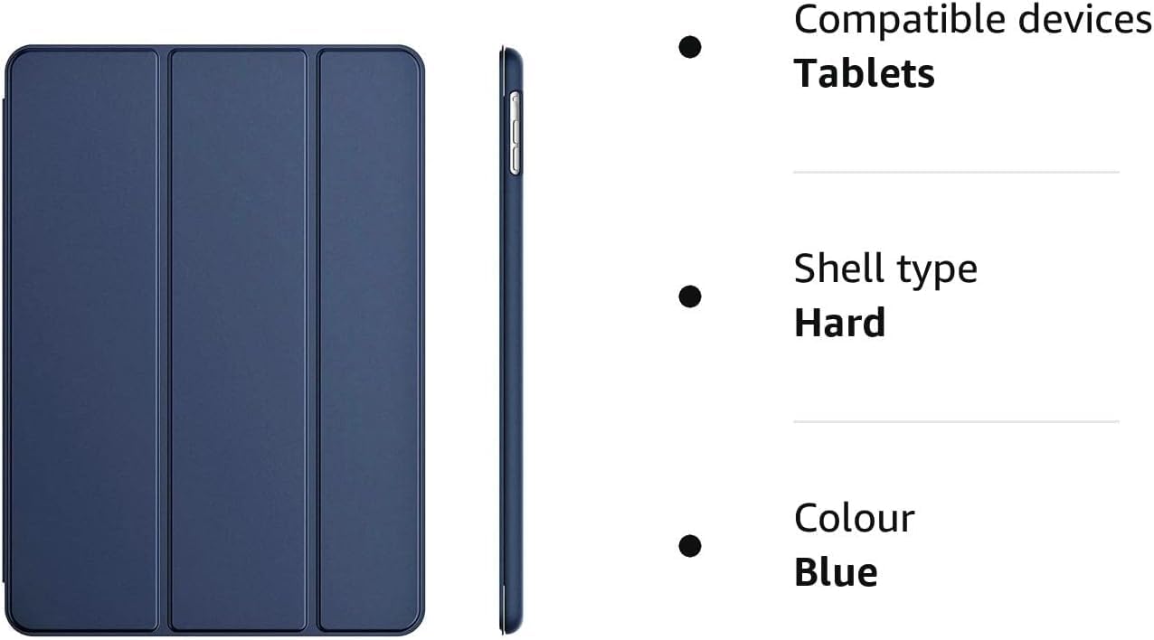 4UBonLife Custodia per iPad 6a /5a Generazione 9,7 Pollici 2018/2017, per iPad Air 1 2013/Air 2 2014 Cover Protettiva Rigida, Sottile e Leggera con Traslucida Posteriore Opaca Cover, Rosso