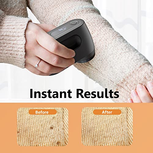 Pionix Fabric Shaver, Upholstery & Bedding Lint Shaver - 2000Mah Powerful Battery Electric Lint Remover For Clothes Rechargeable, 7500 To 9000 Rpms With 2 Speed Options - Bonus Blades & Brush #TOP3