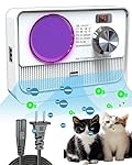 Vedawind 3-in-1 Air Purifier, Cat Litter Deodorizer, Air Freshener for Home with Ozone, Ionizer, U Light – Reduce Pets Poof Odor, Litter Smell, Smoke, Dust,Plug-in to Use