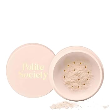 Polite Society - More Than A Pretty Powder Skin-caring Loose Setting Powder for a Smooth, Blurring Finish, Shine Control, Long-Lasting, All Skin Types - Color Universal Translucent set & blur