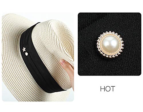 Cover Up Buttons Pearl Safety Brooch Pins Button Lapel Pin for Women Girls Christmas Gifts 10pcs - Thumbnail 3