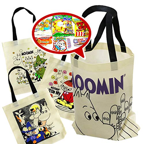 新ムーミントートバッグお菓子詰め合わせ【４種類から１つランダムチョイス 駄菓子 お菓子セット】【イベント】【プレゼント】【お楽しみ会】【子ども会】【クリスマス会】