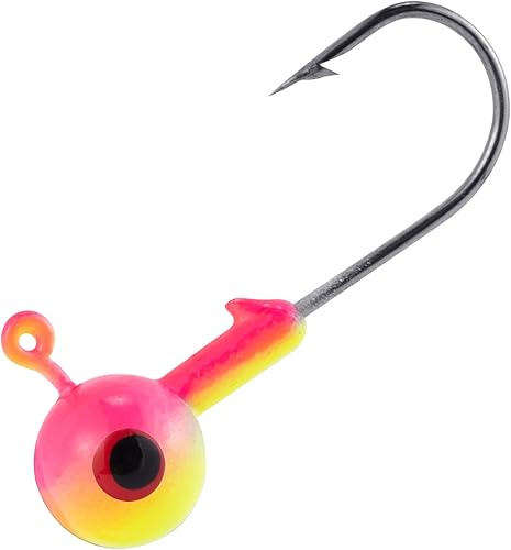 Dr.Fish Paquete de 20 cabezas de plantilla de pesca, cabezas de plantilla de cangrejo, cabeza redonda de bola, anzuelos de pesca afilados para pesca