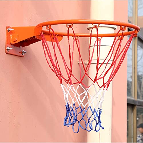 Basketball Rim Net Indoor Outdoor Wall Mounted Basketball Hoop, Basket Diamet 45cm(Ordinary Screw Style)
