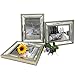 Meetart 5x7 3 Pack Mirror Photo Frames Sets for Wall Pictures Decor or Table Stand